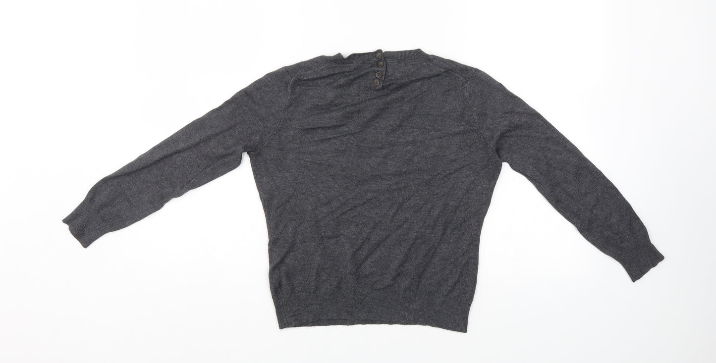 Zara Womens Grey   Pullover Jumper Size S