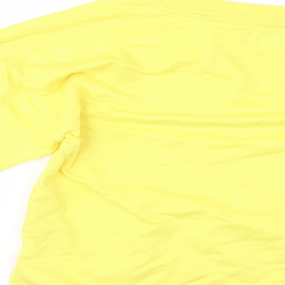 Time To Dream Womens Yellow   Pullover Sweatshirt Size M