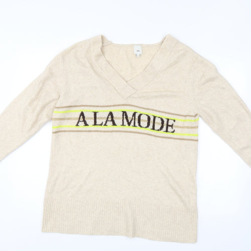 River Island Womens Ivory   Pullover Jumper Size M