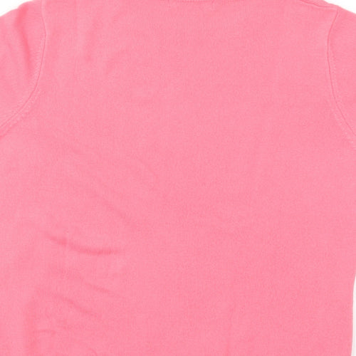 Classic Womens Pink   Cropped Blouse Size 14