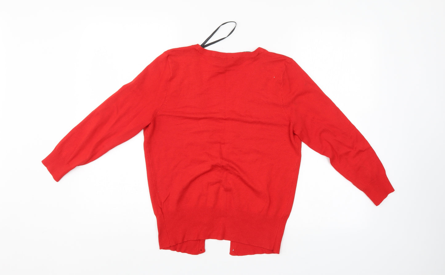 Dorothy Perkins Womens Red   Cardigan Jumper Size 14