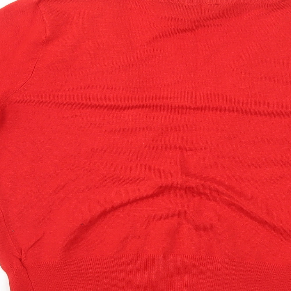 Dorothy Perkins Womens Red   Cardigan Jumper Size 14