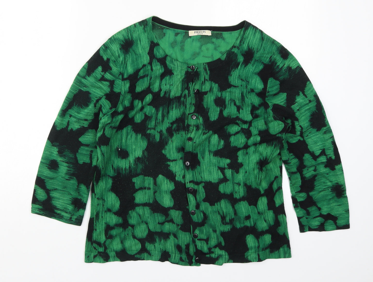 Precis Womens Green  Knit Cardigan Jumper Size M  - Abstract