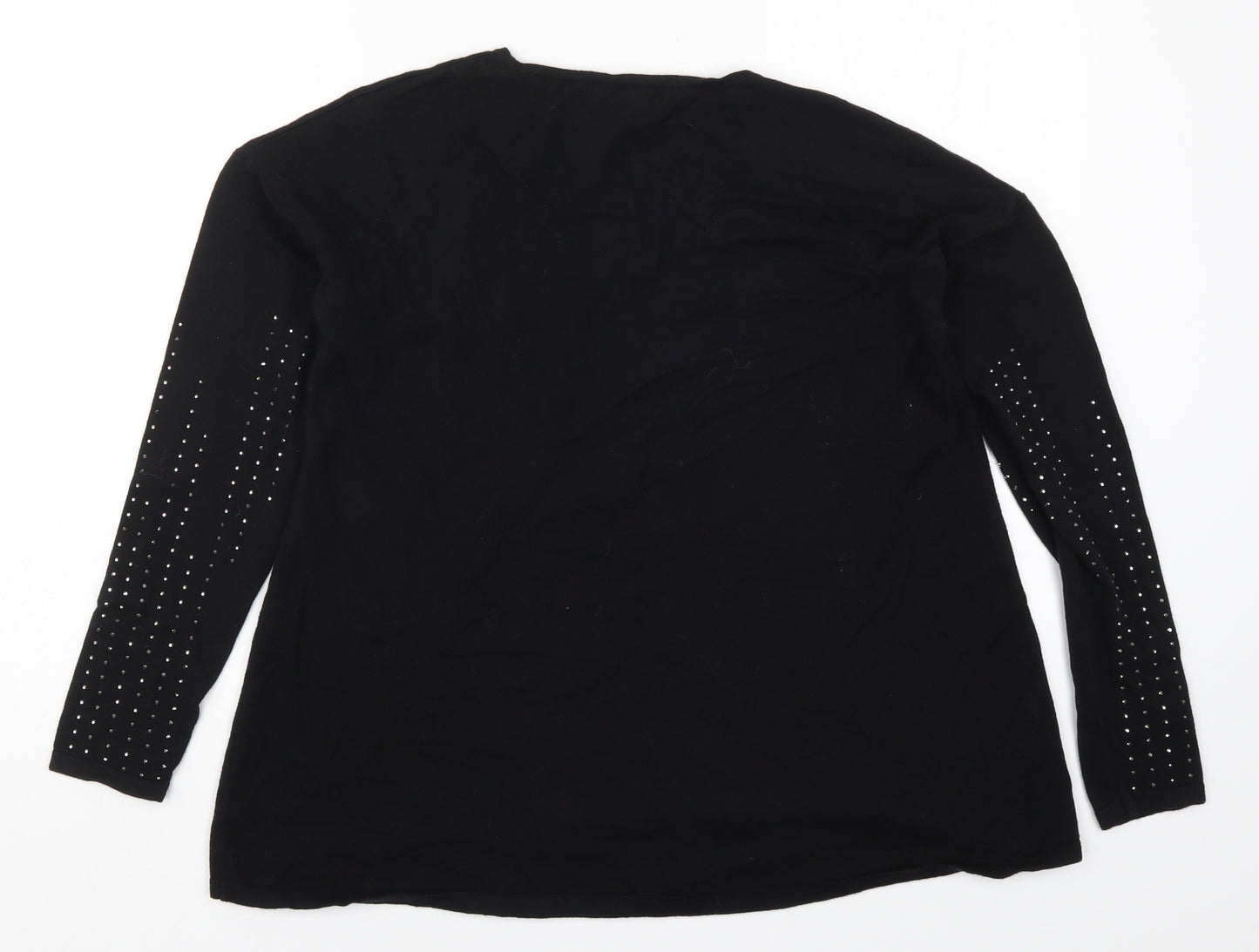 NEXT Womens Black  Knit Pullover Jumper Size 10