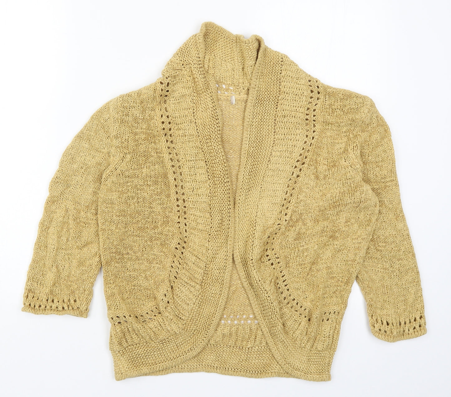 Matalan Womens Beige  Knit Cardigan Jumper Size 16