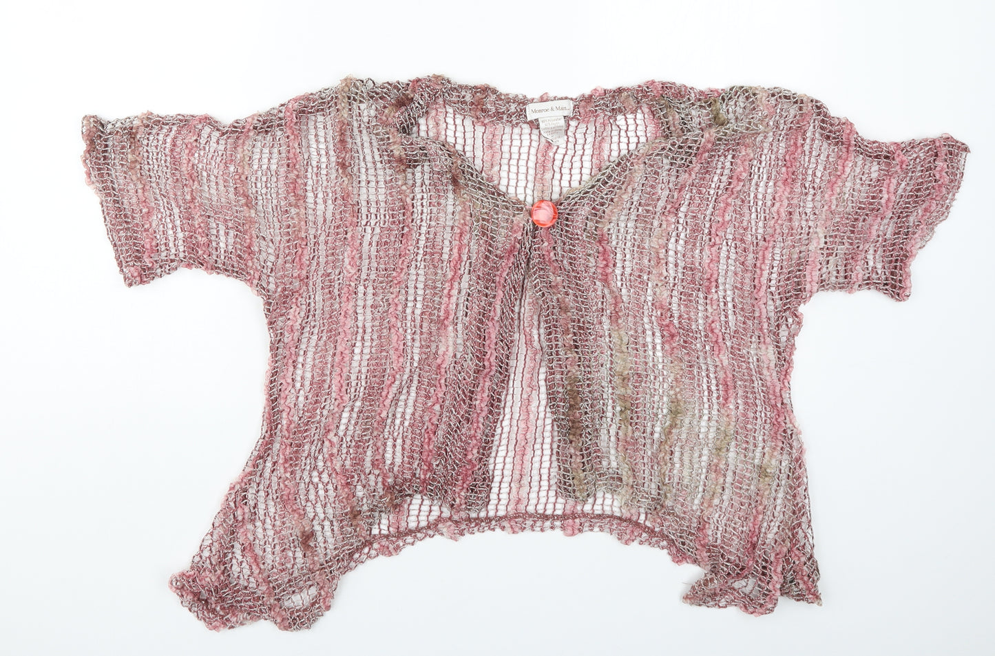 Monroe and Main Womens Pink  Knit Cardigan Jumper Size M