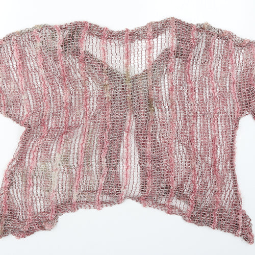 Monroe and Main Womens Pink  Knit Cardigan Jumper Size M
