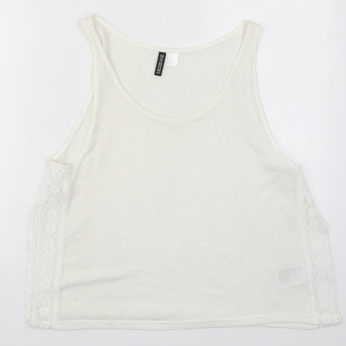 H&M Womens White   Basic Tank Size M