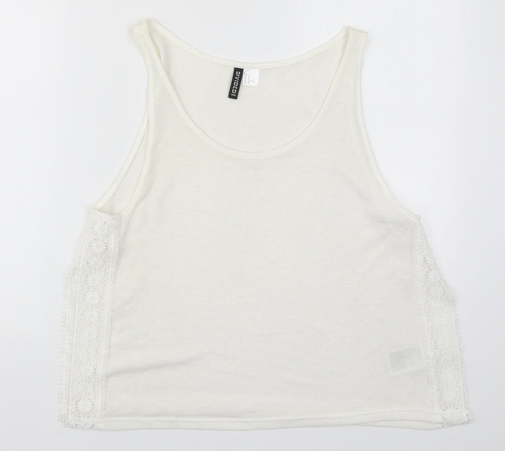 H&M Womens White   Basic Tank Size M