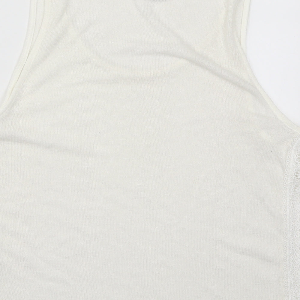 H&M Womens White   Basic Tank Size M