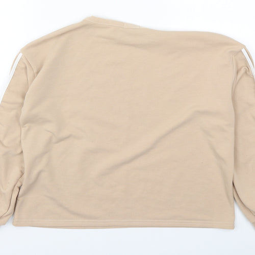 Boohoo Womens Beige   Pullover Sweatshirt Size 8