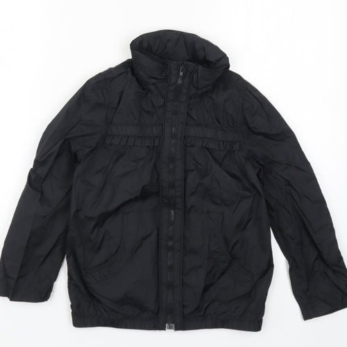 Miss Olypmus Girls Black   Basic Coat Coat Size 7-8 Years