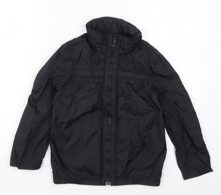 Miss Olypmus Girls Black Basic Coat Coat Size 7-8 Years