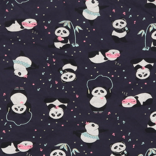 George Womens Blue Solid  Top Pyjama Top Size 8  - Pandas
