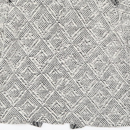 Miss Selfridge Womens Grey Argyle/Diamond  Jacket  Size 8