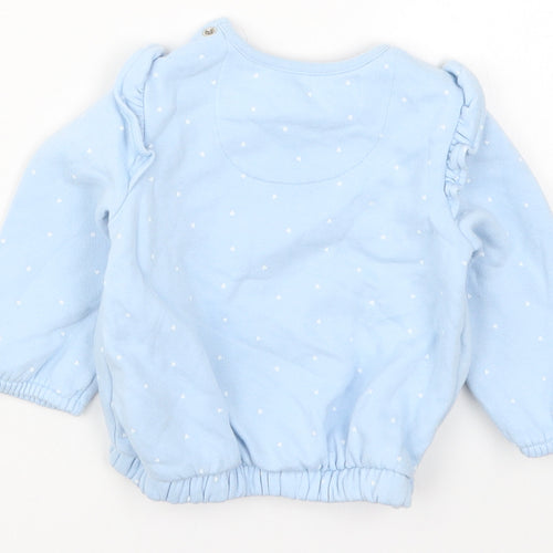 Fred & Flo Girls Black Polka Dot  Basic T-Shirt Size 3-6 Months  - Elephant Don't Forget I Love You