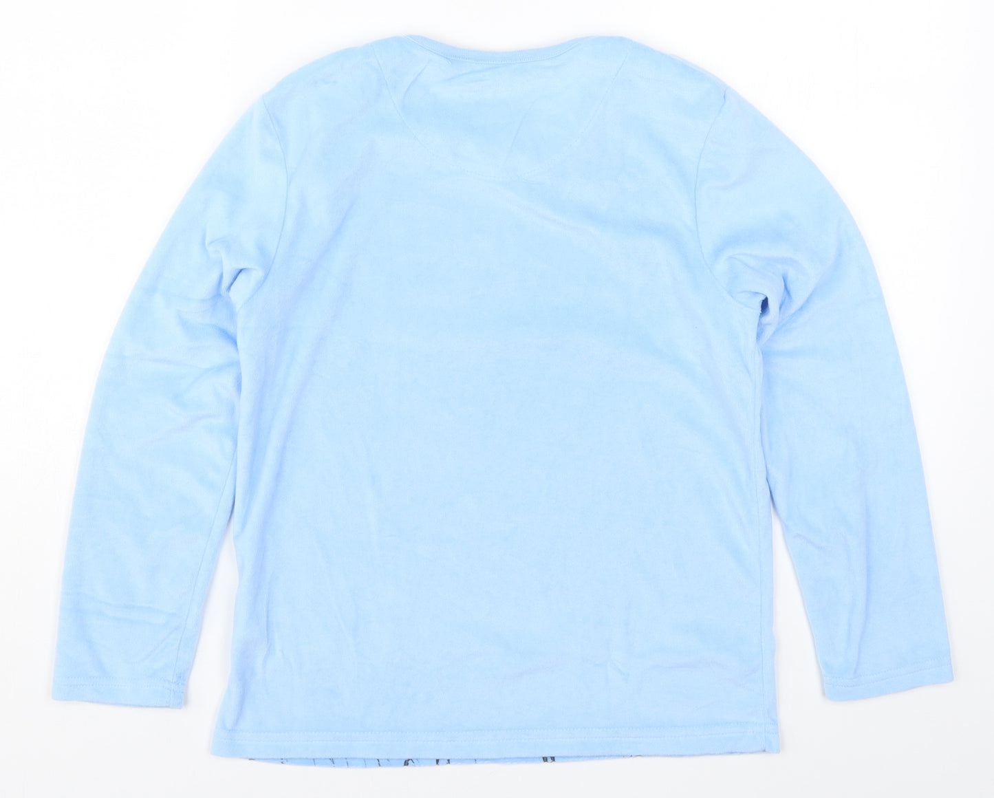 Primark Girls Blue Solid  Top Pyjama Top Size 9-10 Years  - Elsa Frozen