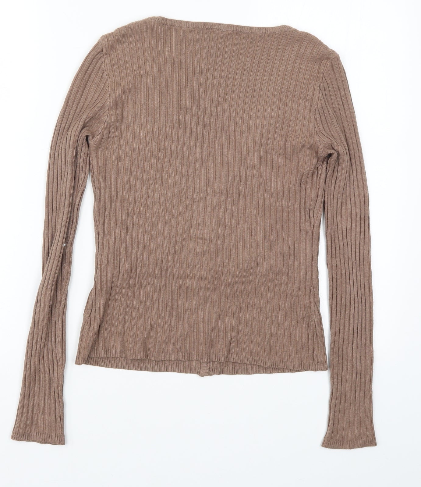 Preworn Womens Brown  Knit Cardigan Jumper Size S  - Cardigan and Top All in One