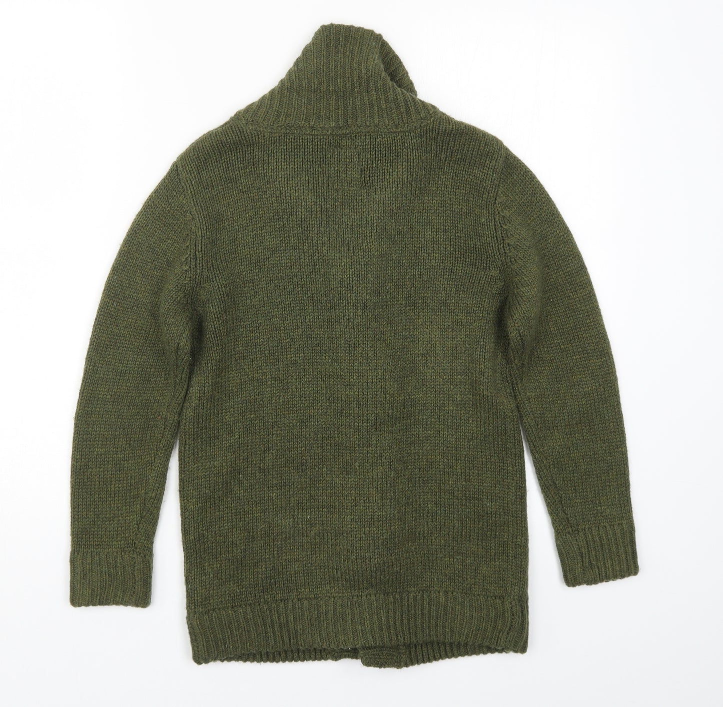 TU Boys Green  Knit Cardigan Jumper Size 9 Years