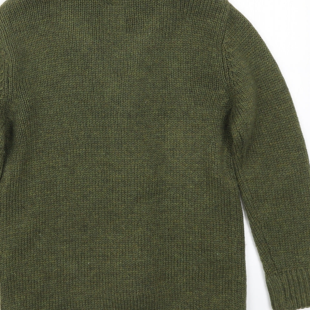 TU Boys Green  Knit Cardigan Jumper Size 9 Years