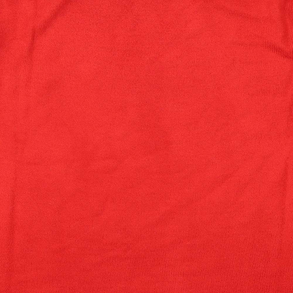 Marks and Spencer Womens Red  Knit Pullover Jumper Size 10