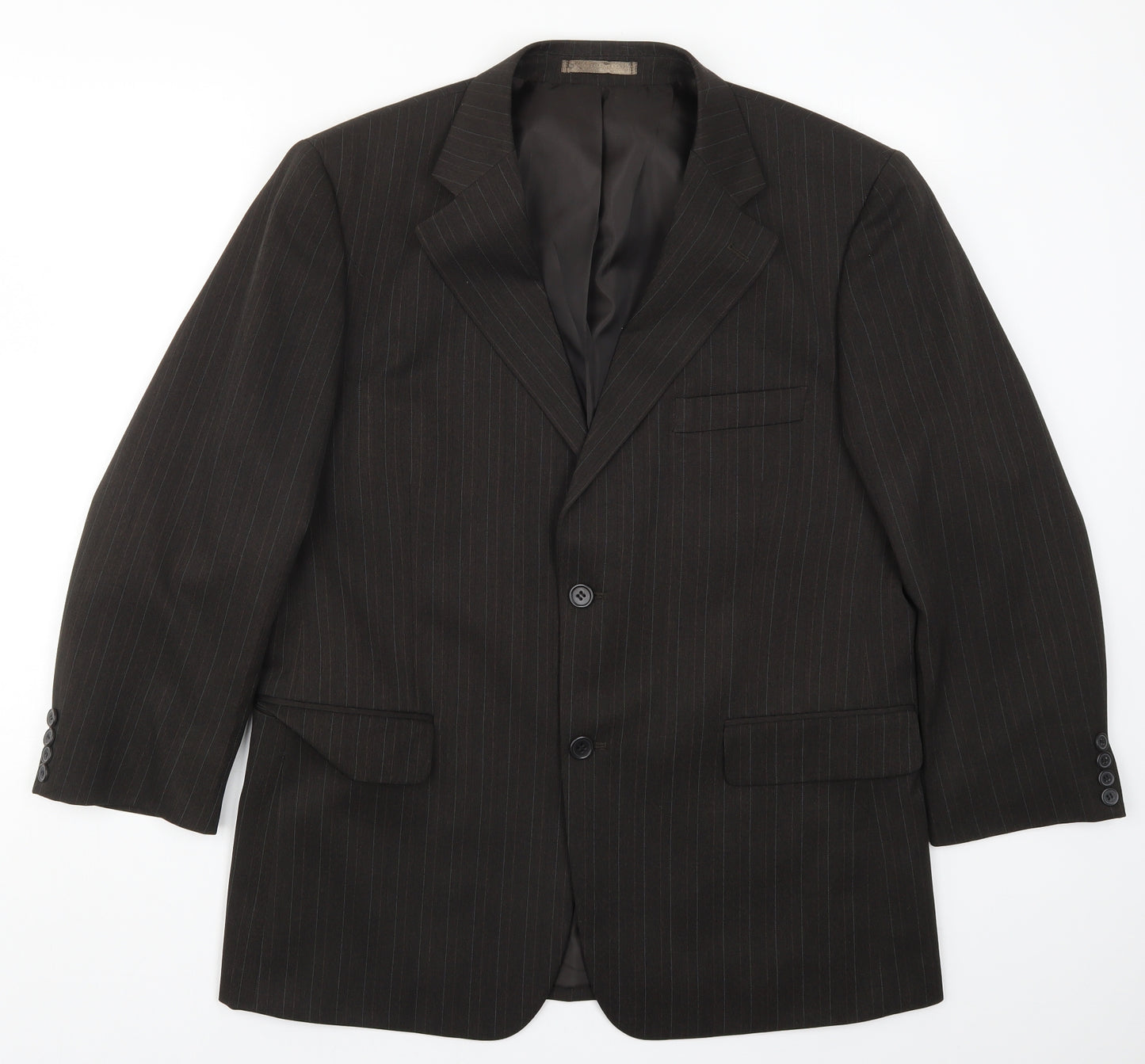 Taylor & Wright Mens Brown Striped  Jacket Suit Jacket Size 42