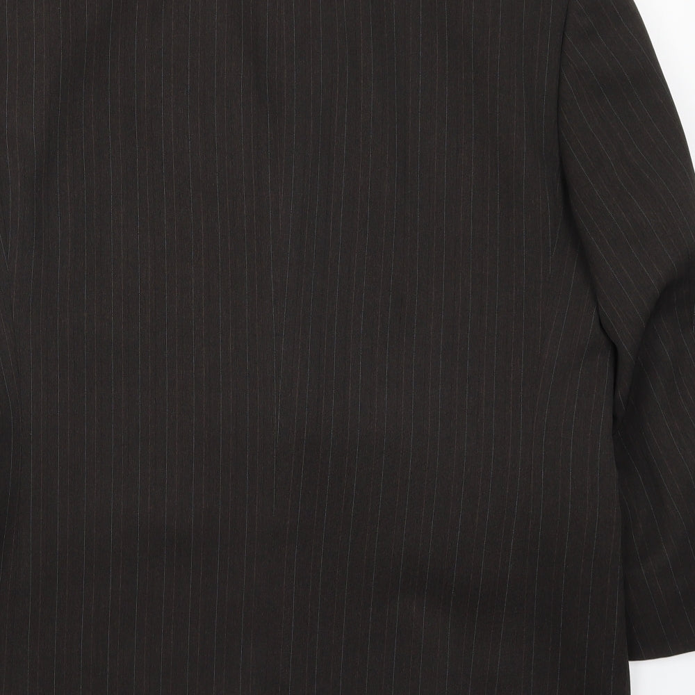 Taylor & Wright Mens Brown Striped  Jacket Suit Jacket Size 42