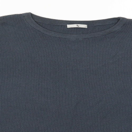 TU Womens Blue   Basic T-Shirt Size 12