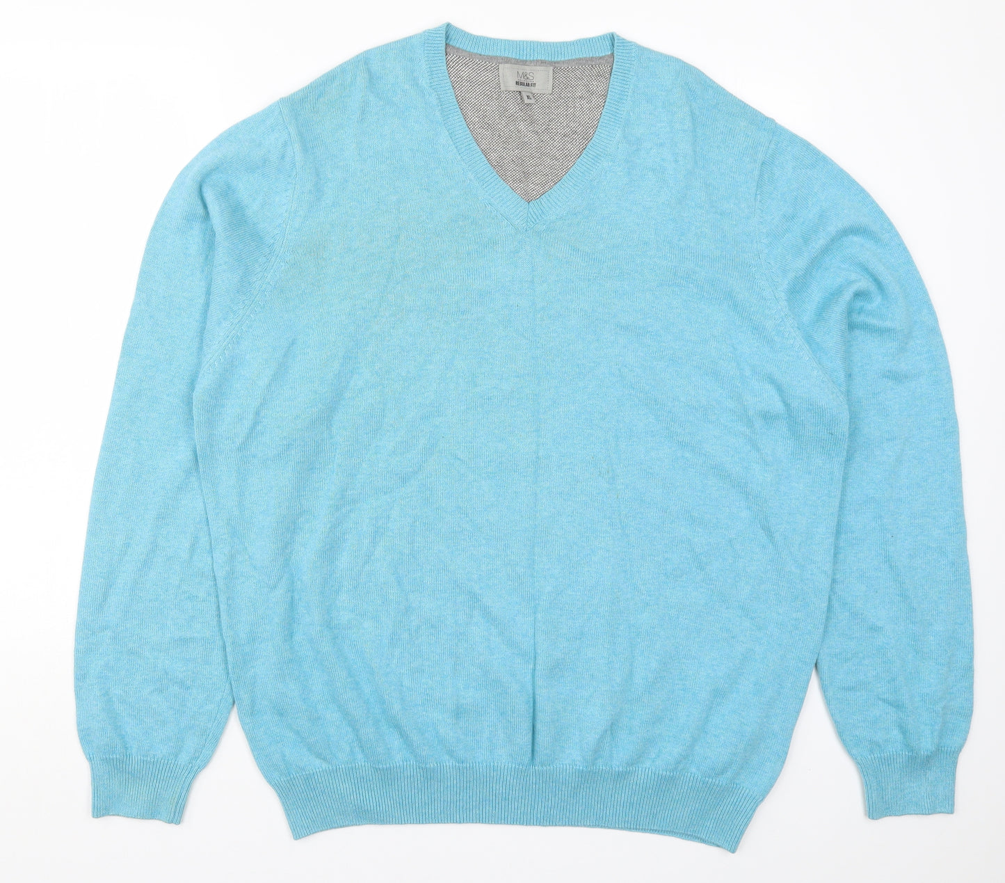 Marks and Spencer Mens Blue  Knit Pullover Jumper Size XL