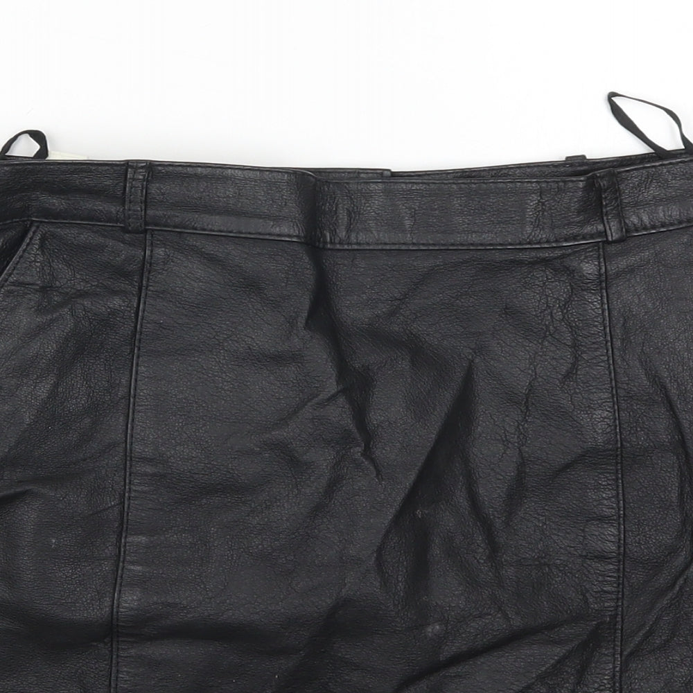 Preworn Womens Black   Mini Skirt Size 29 in