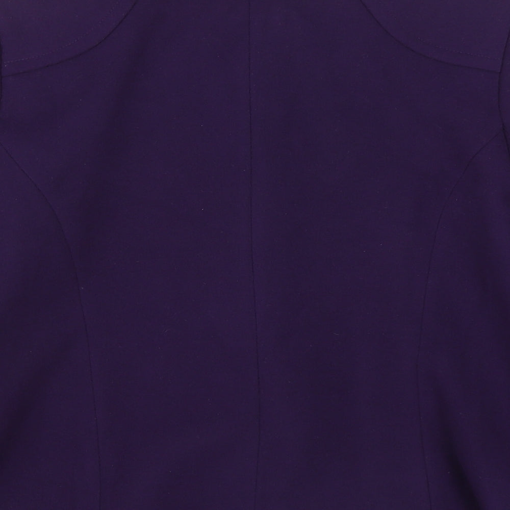 Bonmarché Womens Purple   Pea Coat Coat Size 14