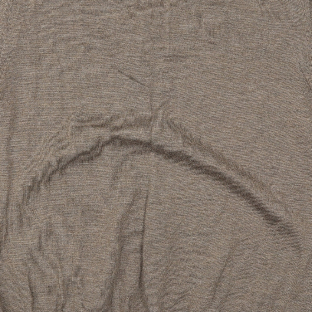 Marks and Spencer Mens Brown  Knit Pullover Jumper Size XL