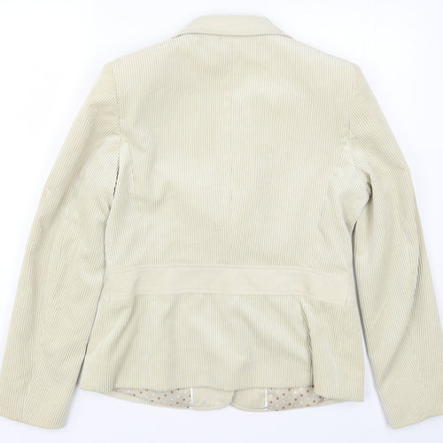 Klass Womens Beige  Corduroy Jacket  Size 12