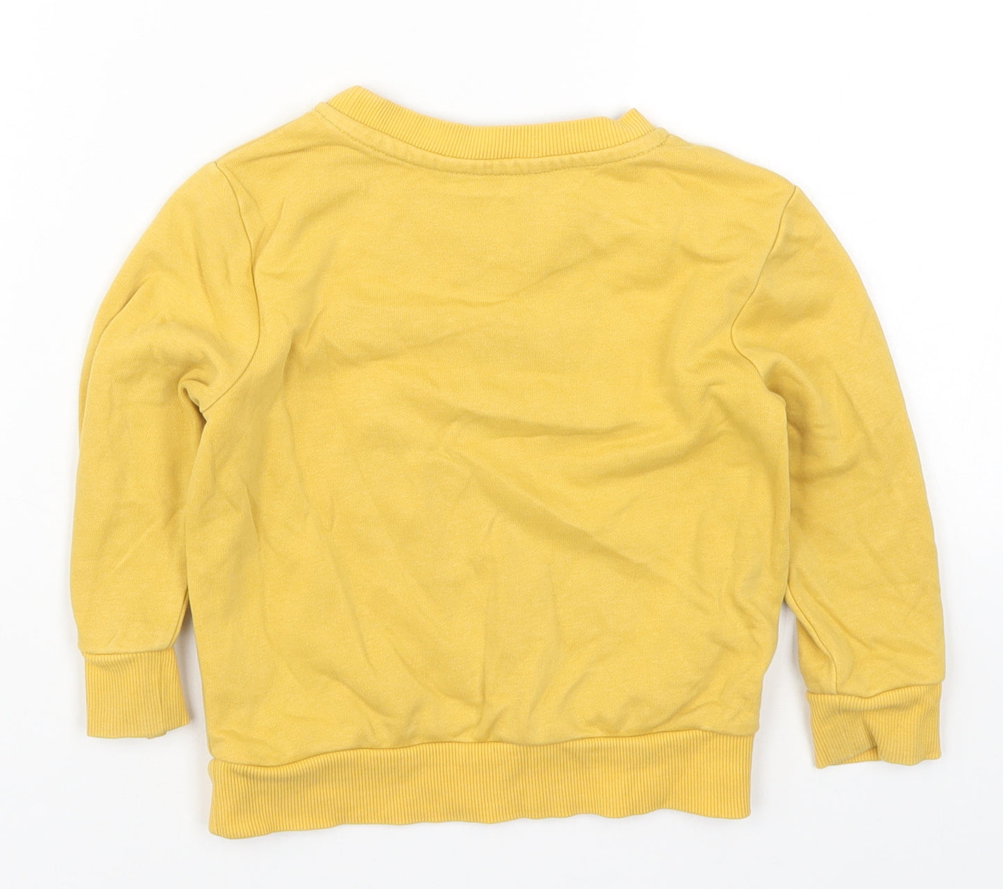 George Boys Yellow   Basic T-Shirt Size 18-24 Months  - Chilly Tiger Brrrr