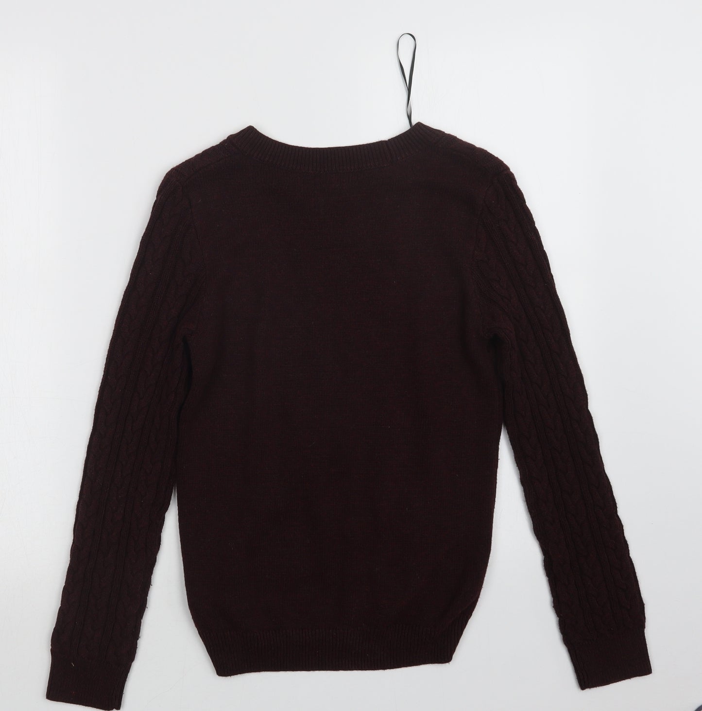 H&M Womens Purple  Knit Pullover Jumper Size XS