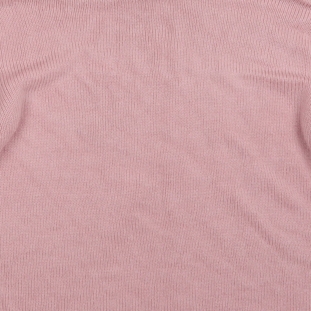 Damart Womens Pink  Knit Pullover Jumper Size 14