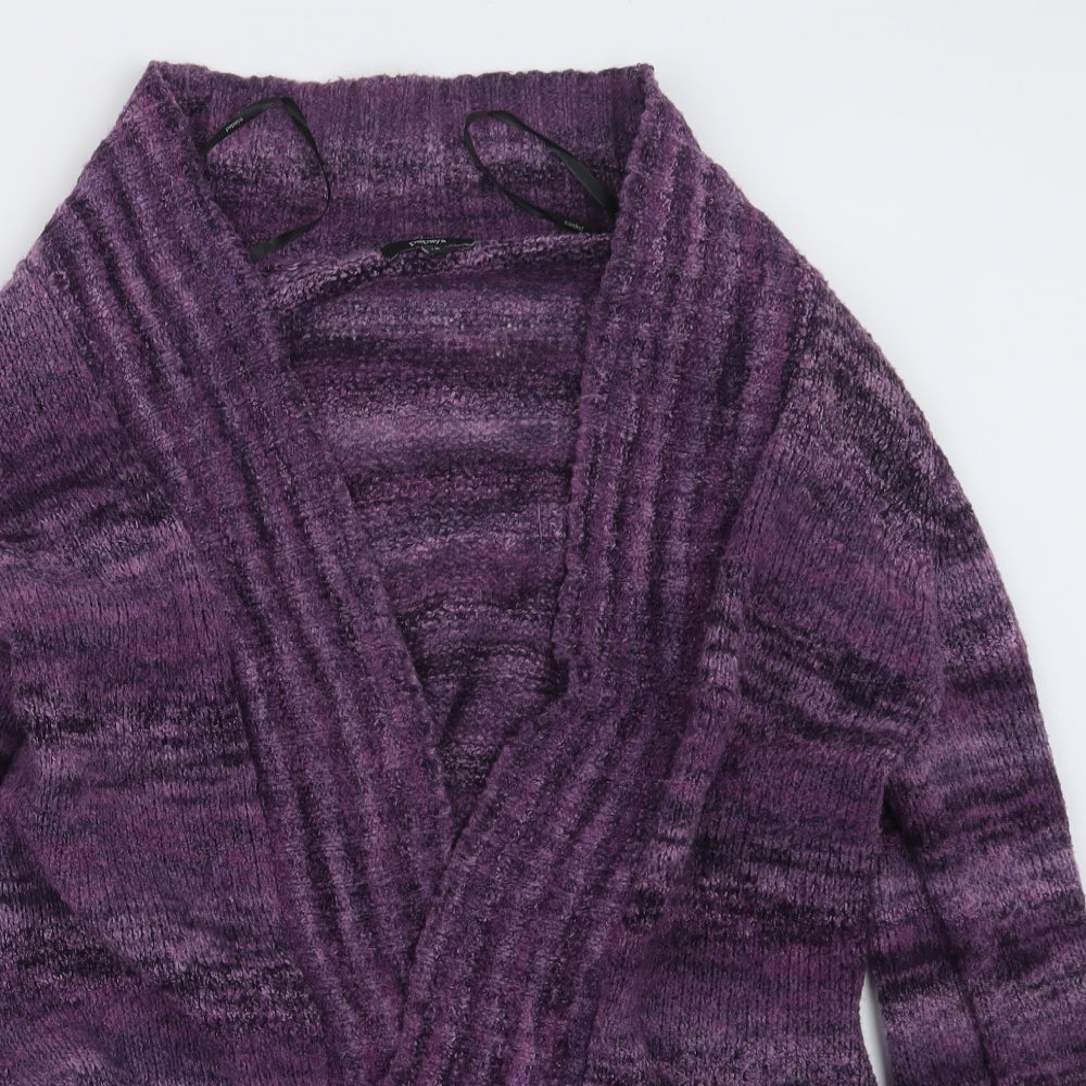 Papaya Womens Purple  Knit Cardigan Jumper Size 12