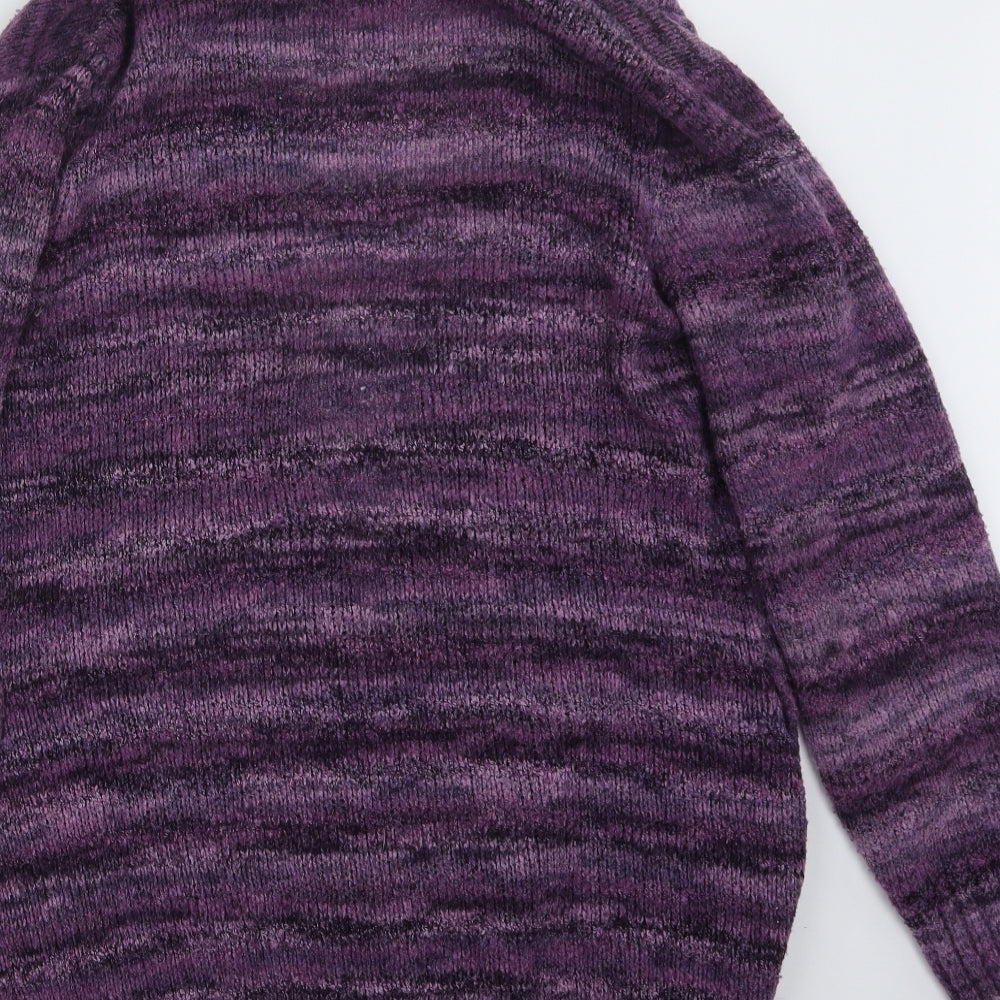 Papaya Womens Purple  Knit Cardigan Jumper Size 12