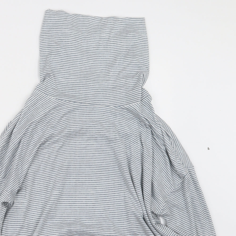 TU Womens Blue Striped  Top One Piece Size 8