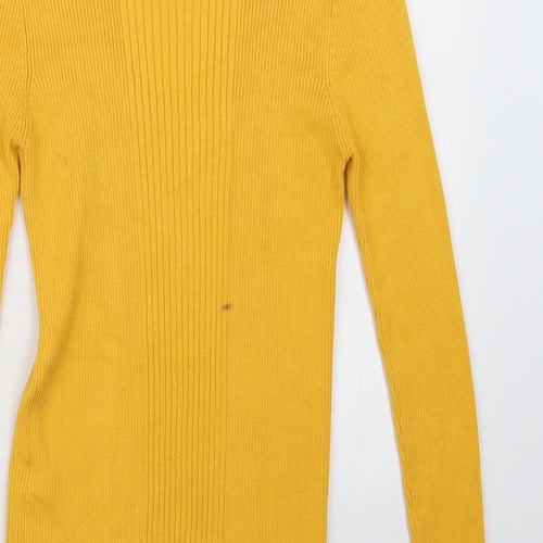 Marks and Spencer Womens Yellow  Knit Pullover Jumper Size 14