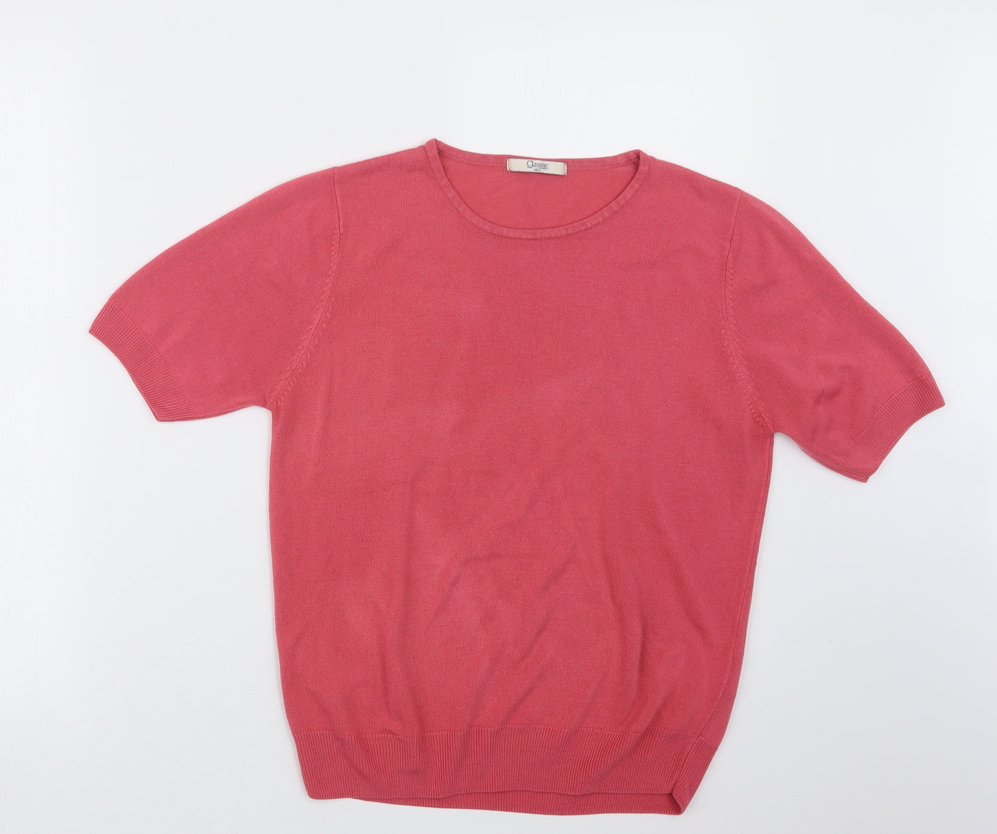 Marks and Spencer Womens Pink  Knit Pullover Jumper Size 16