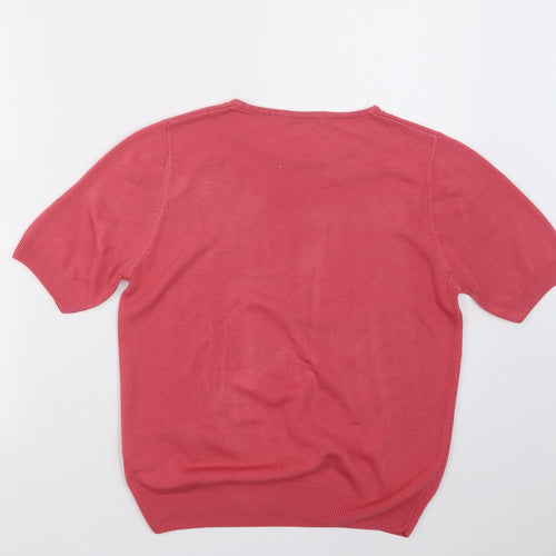 Marks and Spencer Womens Pink  Knit Pullover Jumper Size 16