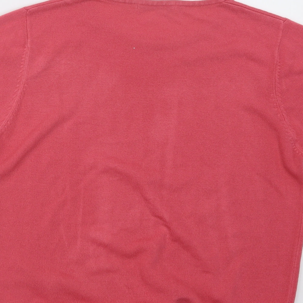 Marks and Spencer Womens Pink  Knit Pullover Jumper Size 16