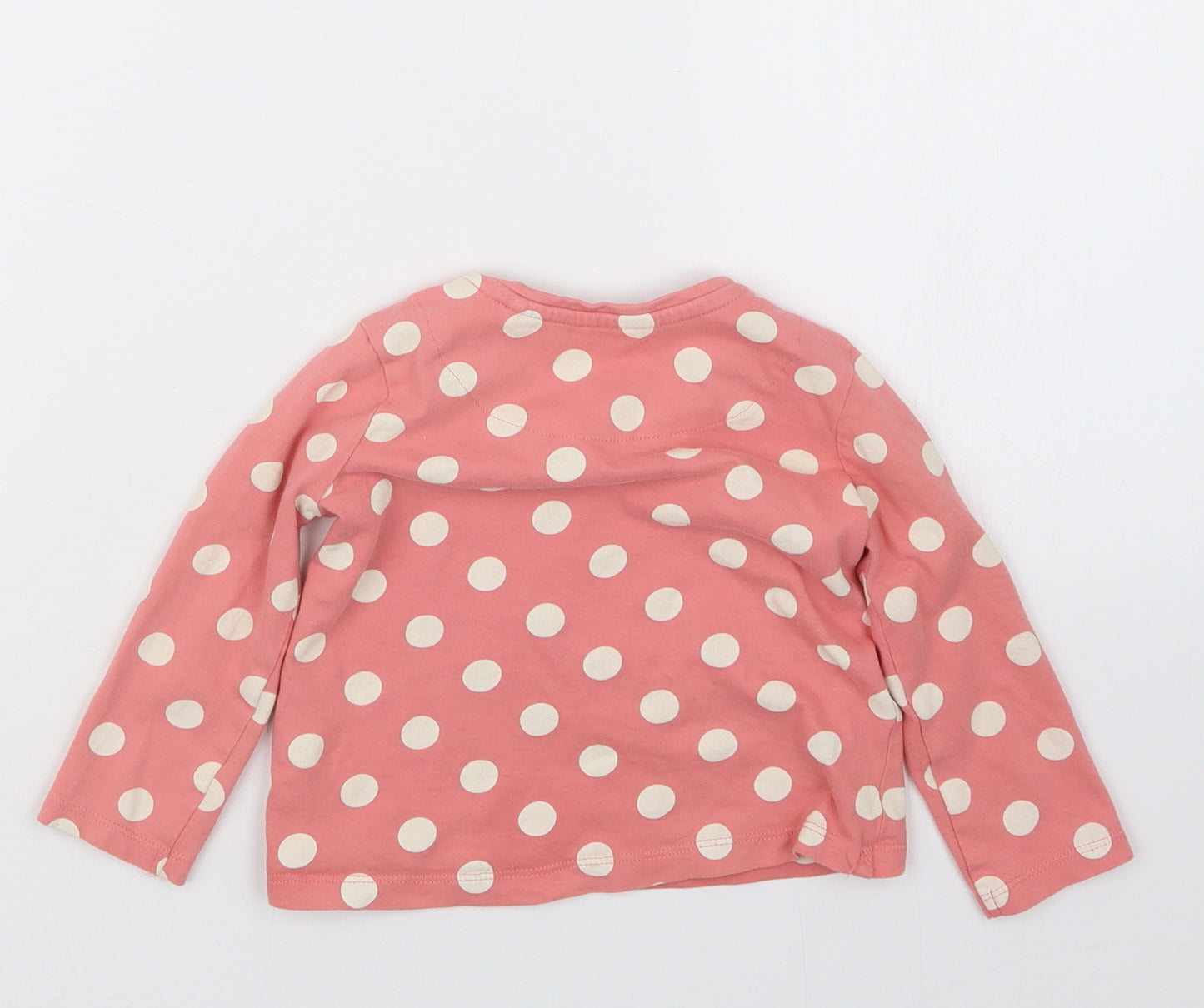 TU Girls Pink Polka Dot  Basic T-Shirt Size 12-18 Months