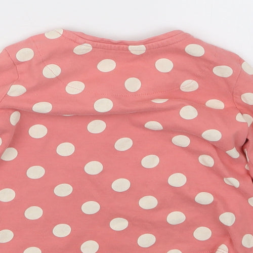 TU Girls Pink Polka Dot  Basic T-Shirt Size 12-18 Months