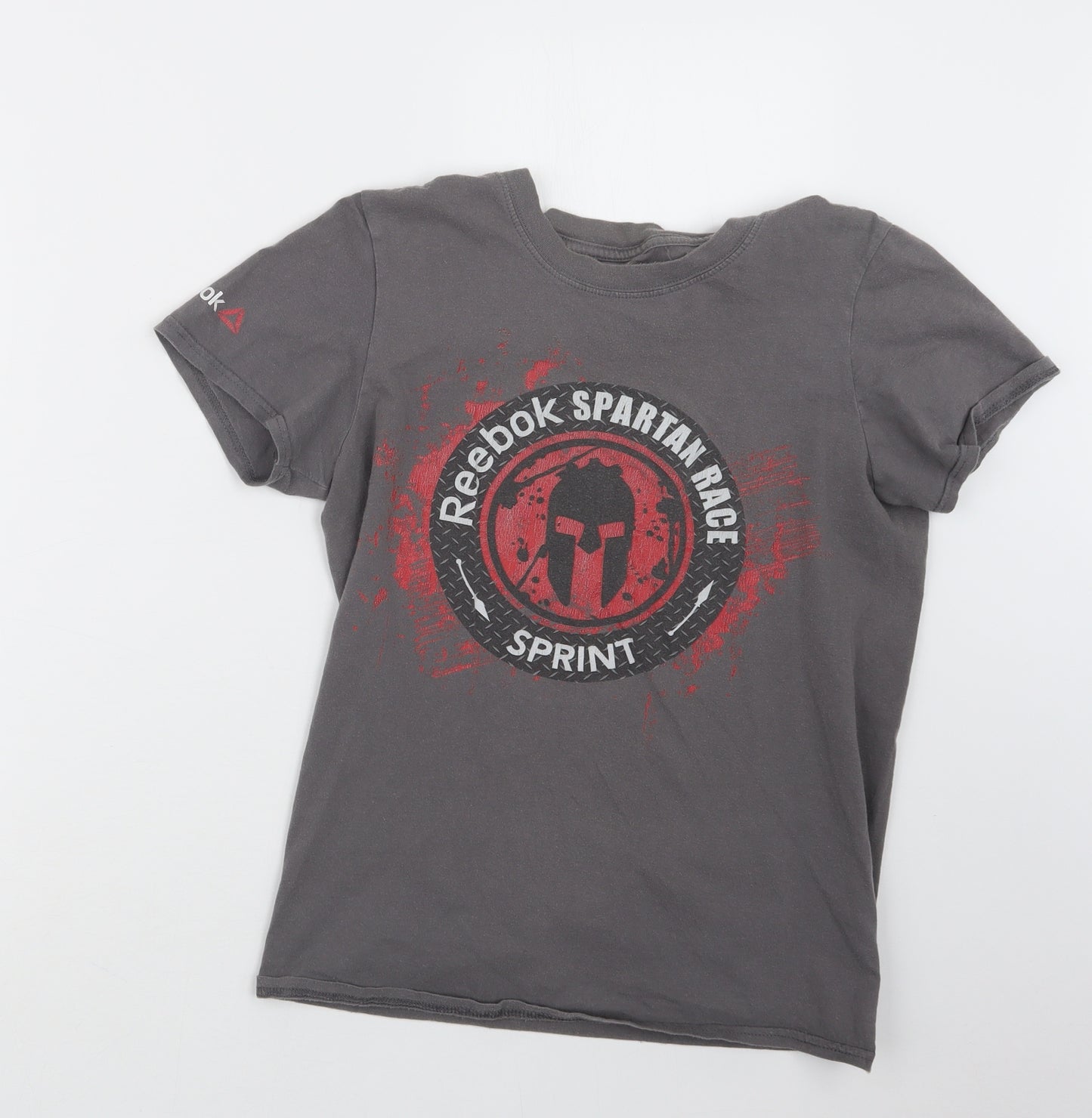 Spartan Mens Grey    T-Shirt Size S