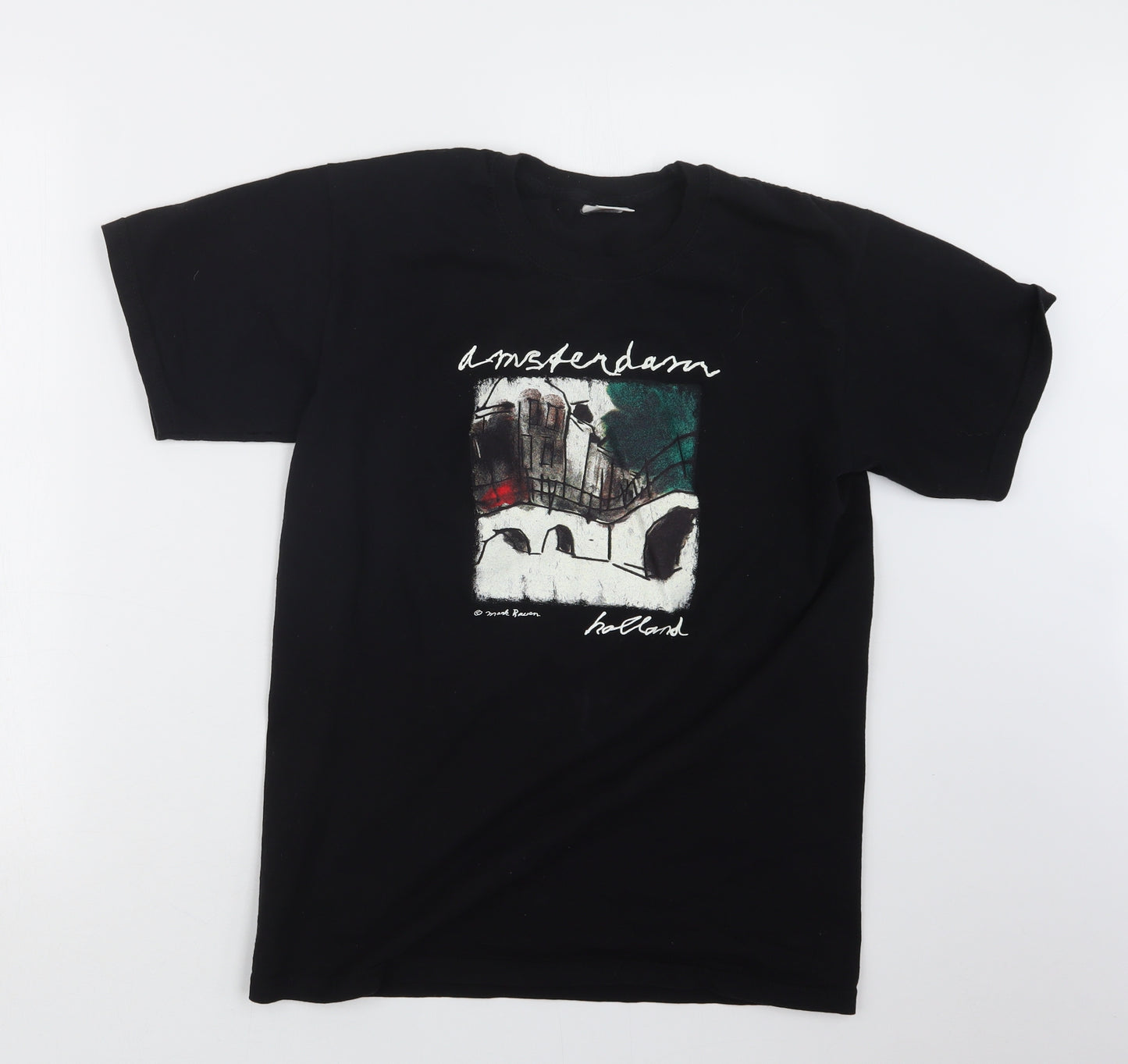 Fruit of the Loom Mens Black    T-Shirt Size S