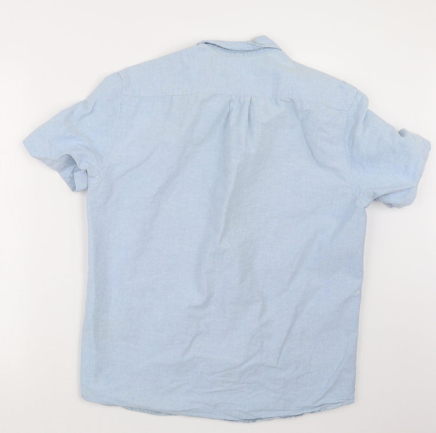 H&M Mens Blue  Denim  Button-Up Size M