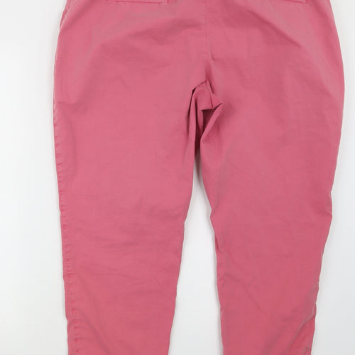 Marks and Spencer Womens Pink   Trousers  Size 18 L25 in