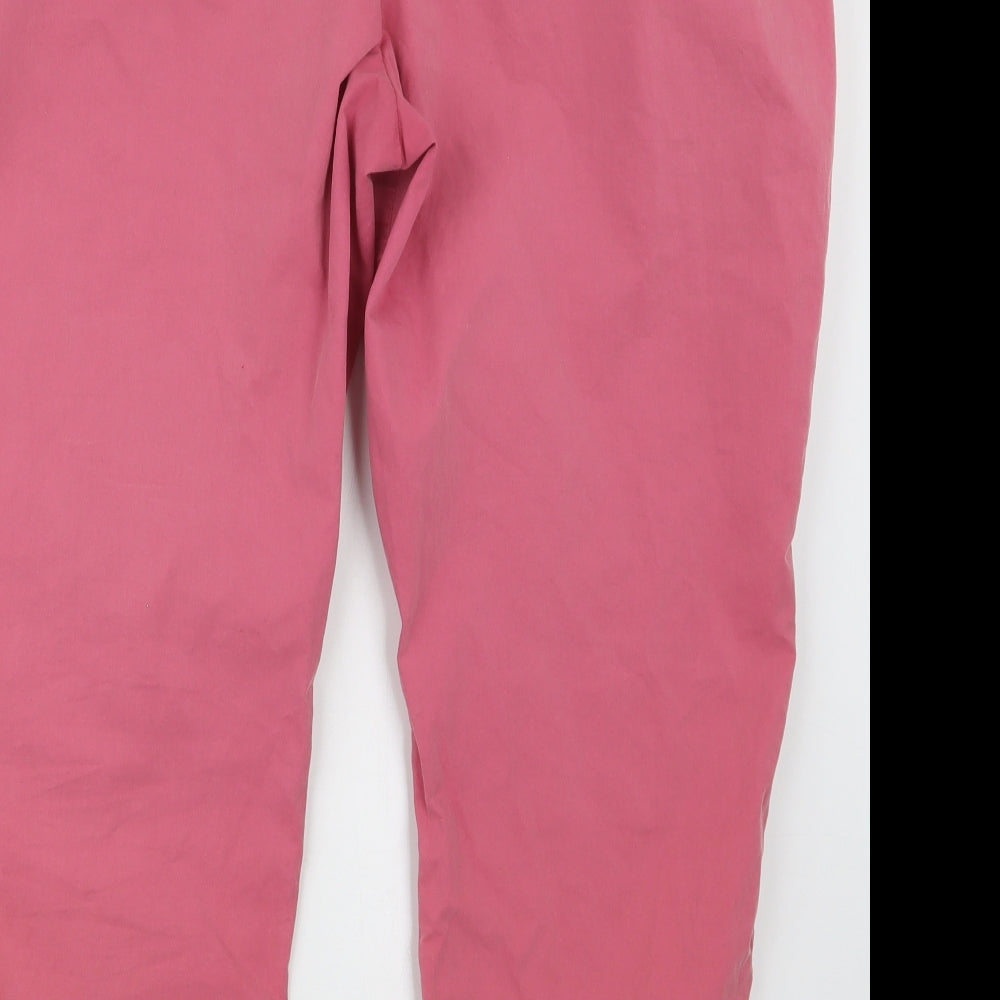 Marks and Spencer Womens Pink   Trousers  Size 18 L25 in